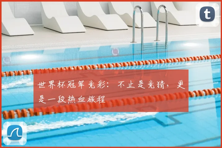 世界杯冠军竞彩：不止是竞猜，更是一段热血旅程