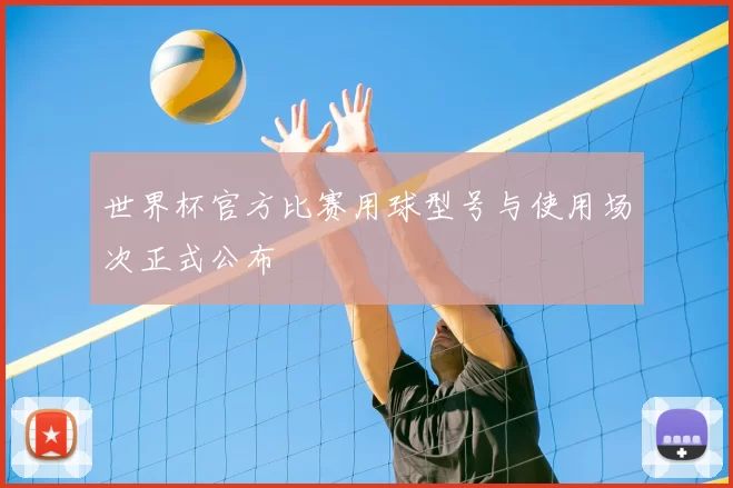 世界杯官方比赛用球型号与使用场次正式公布
