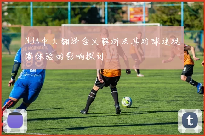 NBA中文翻译含义解析及其对球迷观赛体验的影响探讨